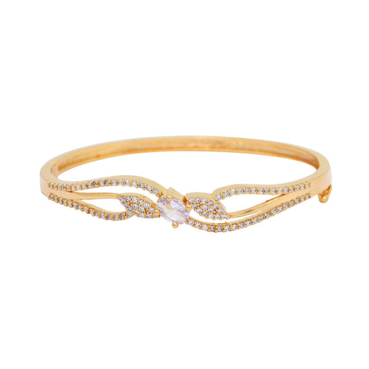 White Color American Diamond Bracelet (ADB349WHT)