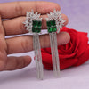Green Color American Diamond Earrings (ADE534GRN)