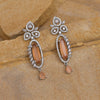 Brown Color American Diamond Earrings (ADE535BRW)