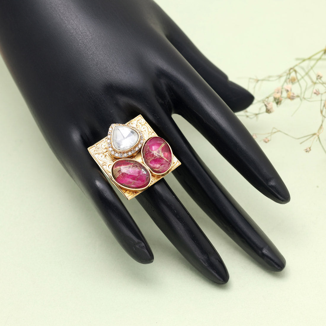 Rani Color American Diamond Finger Ring