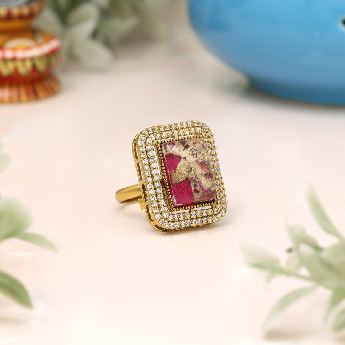 Rani Color American Diamond Finger Ring