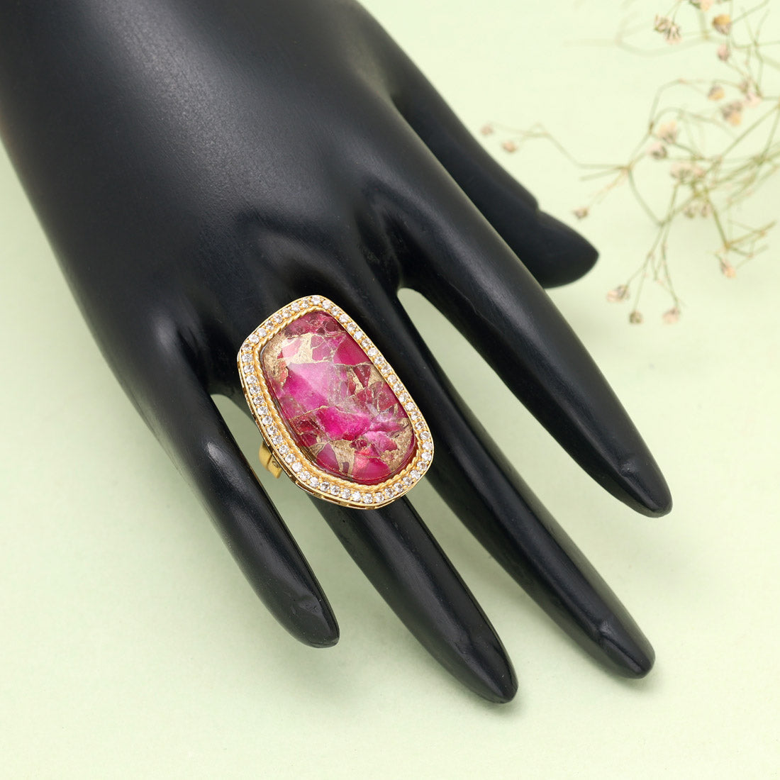 Rani Color American Diamond Finger Ring