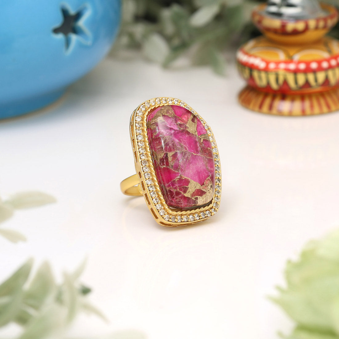Rani Color American Diamond Finger Ring