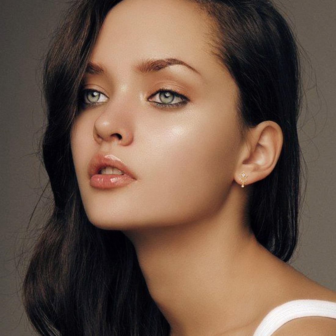 White Color American Diamond Stud Earrings Combo Of 3 Pairs (ADSE181CMB)