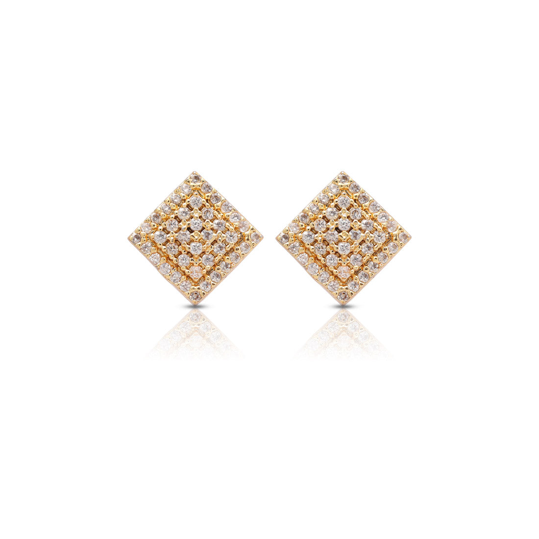 White Color American Diamond Stud Earrings Combo Of 6 Pairs (ADSE182CMB)
