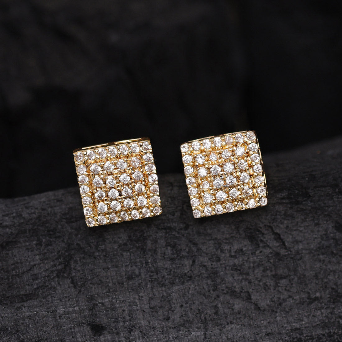 White Color American Diamond Stud Earrings Combo Of 6 Pairs (ADSE182CMB)