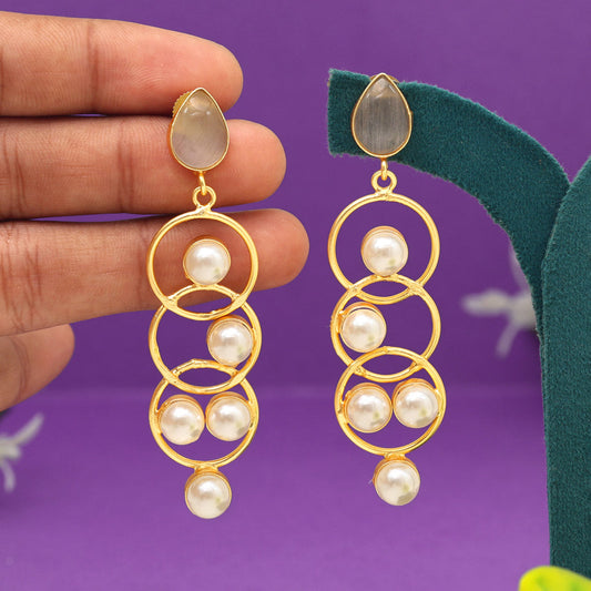 Gray Color Amrapali Earrings (AMPE434GRY)