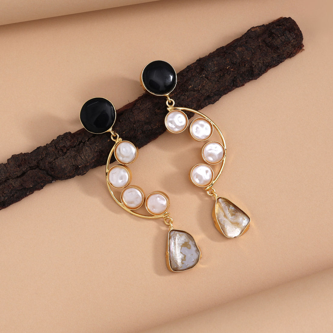 Black Color Amrapali Earrings