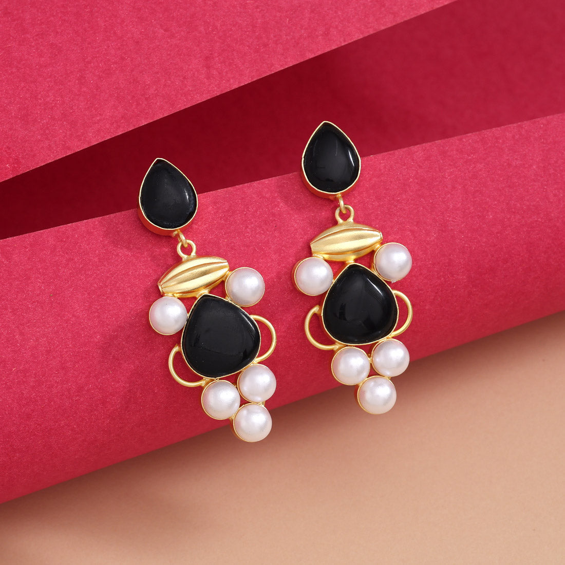 Black Color Amrapali Earrings