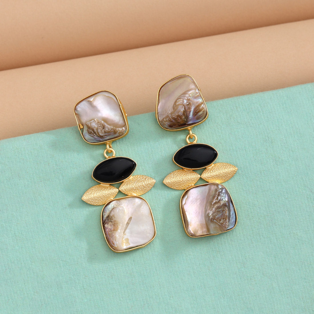 Black Color Amrapali Earrings