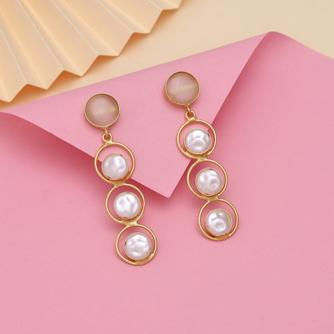 Off White Color Amrapali Earrings