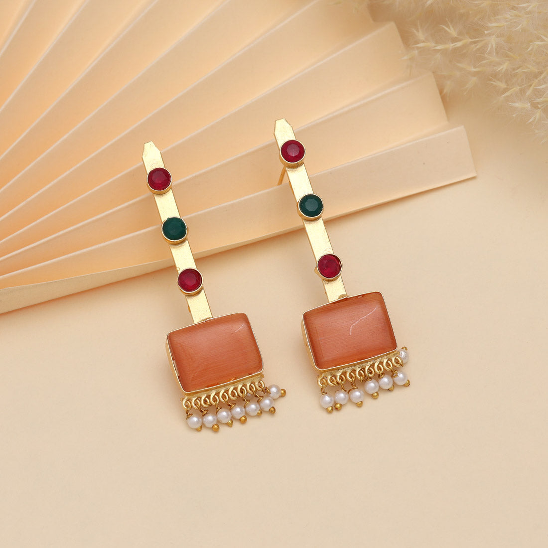 Brown Color Amrapali Earrings