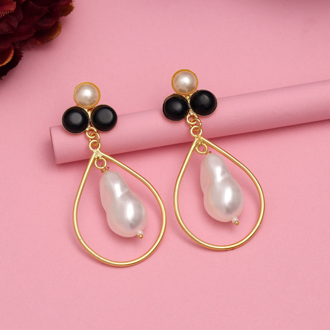 Black Color Amrapali Earrings