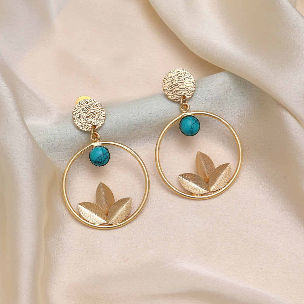 Aqua Mist Green Color Amrapali Earrings