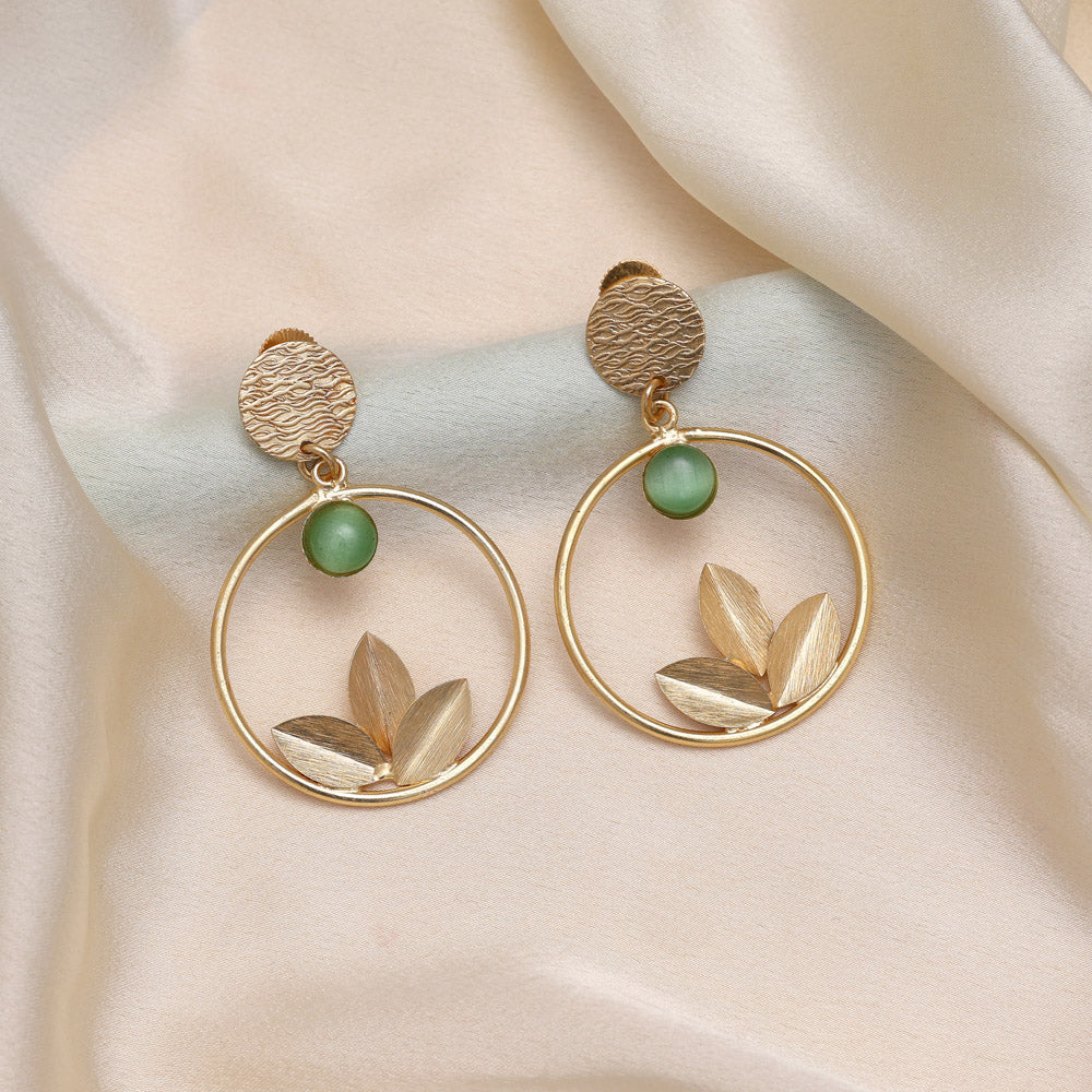 Herbal Pista Green Color Amrapali Earrings