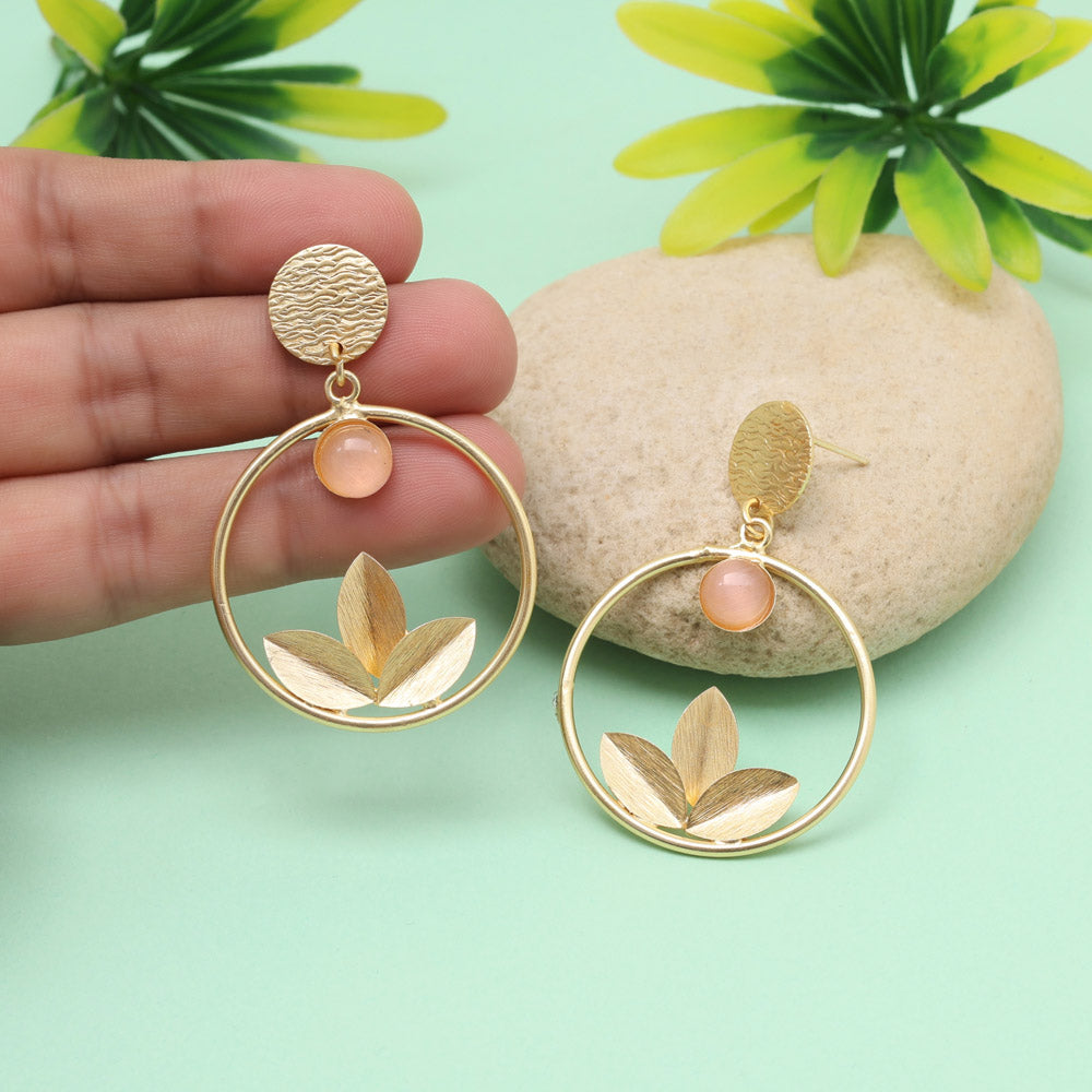 Cotton Candy Pink Color Amrapali Earrings