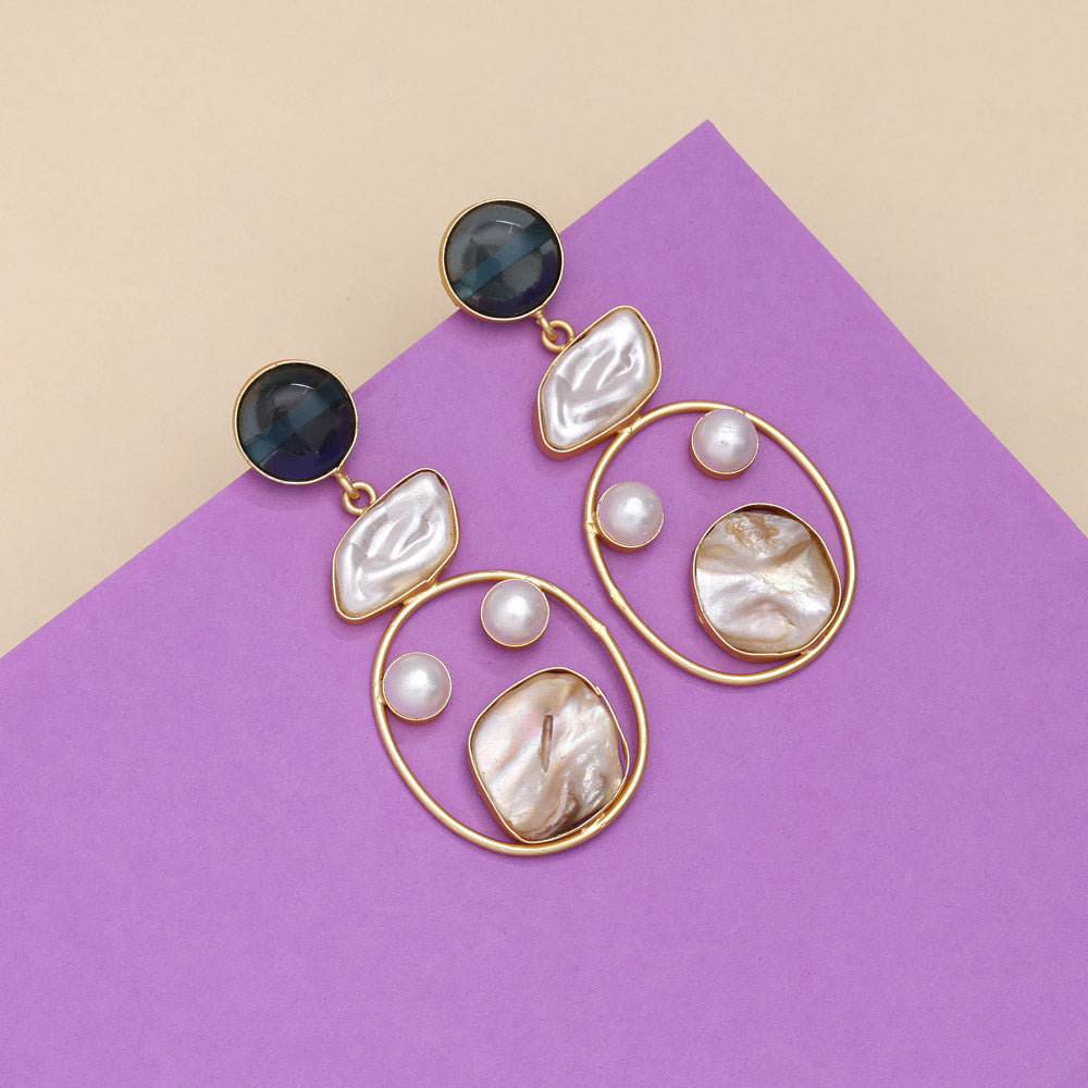 Cobalt Blue Color Amrapali Earrings