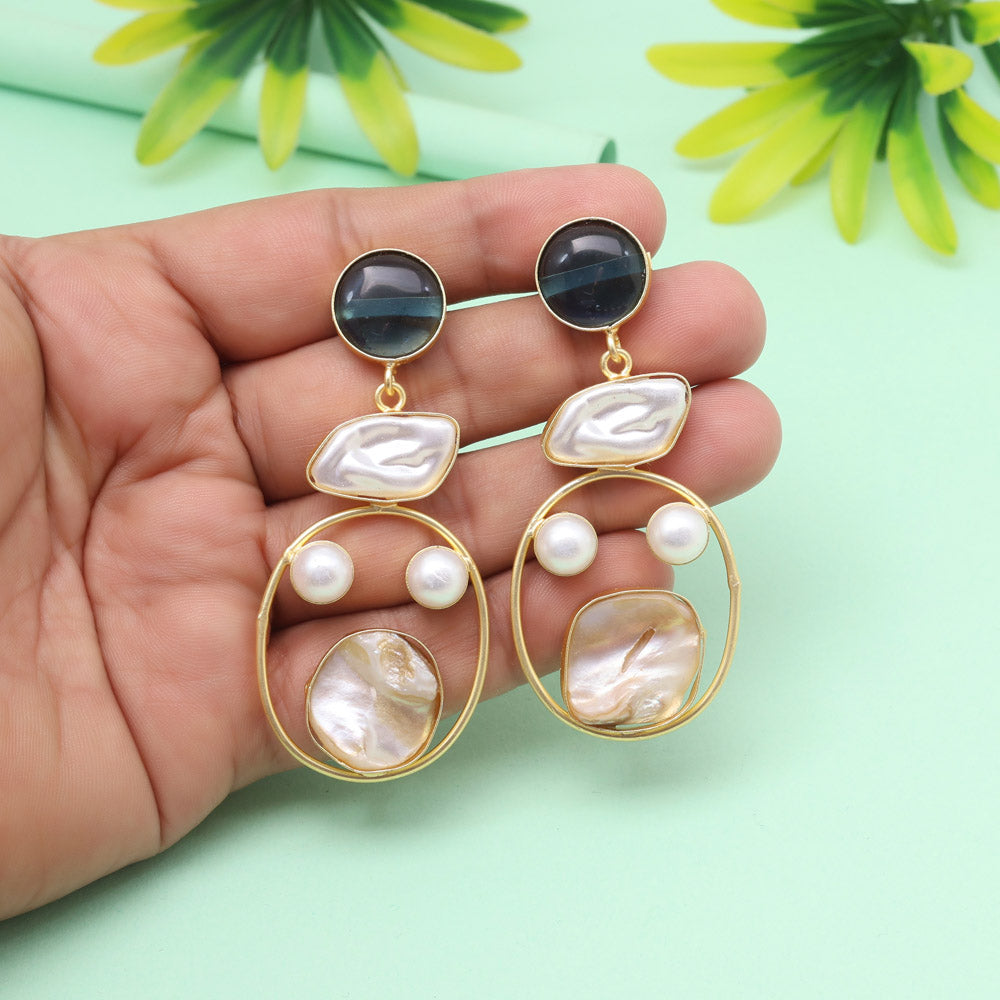 Cobalt Blue Color Amrapali Earrings