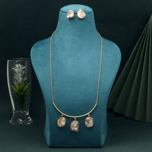 White Color Amrapali Necklace Set Designed With Tribal Inspired Detailed Work