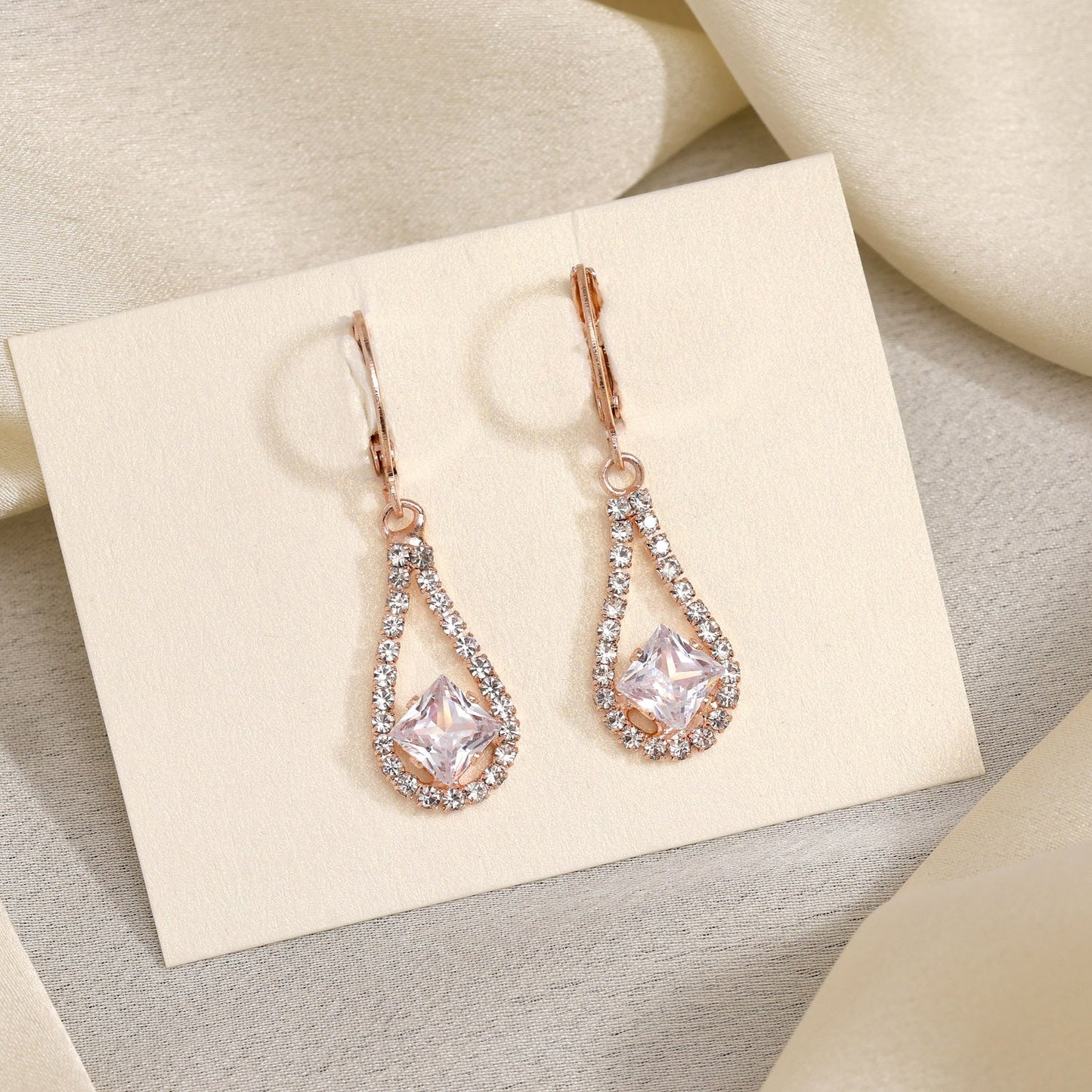 Graceful Charm In White Color Antique Stone Earrings For Every Occasion