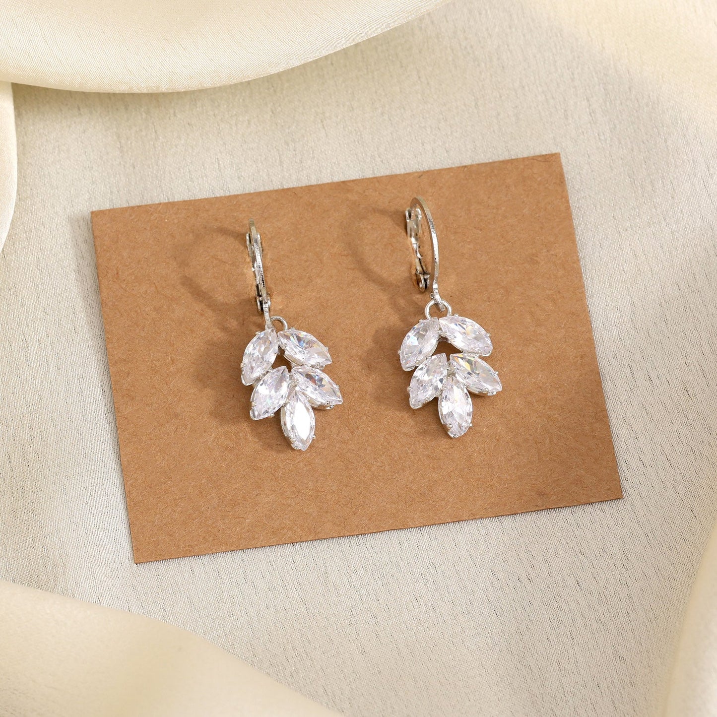 Step Into Elegance With Silver Color Antique Stone Earrings Today