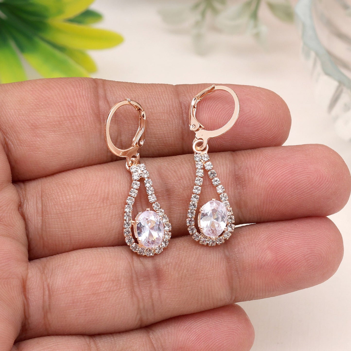 Inspired By Heritage: White Color Antique Stone Earrings With Regal Touch