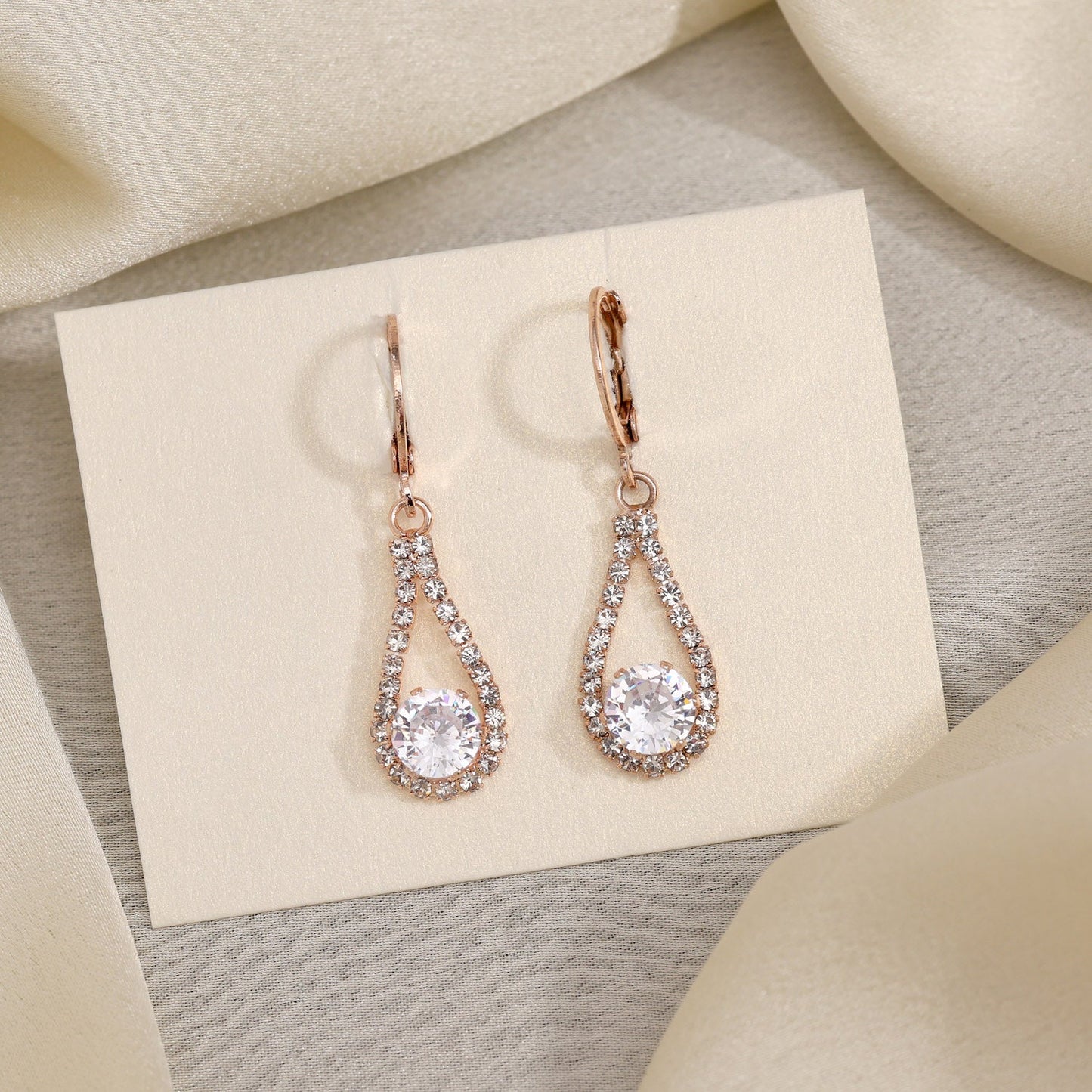 Whispers Of Elegance In White Color Antique Stone Earrings For Women