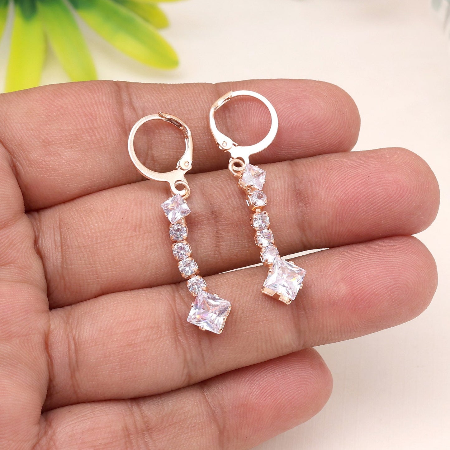 Bring Vintage Back With White Color Antique Stone Earrings In Style