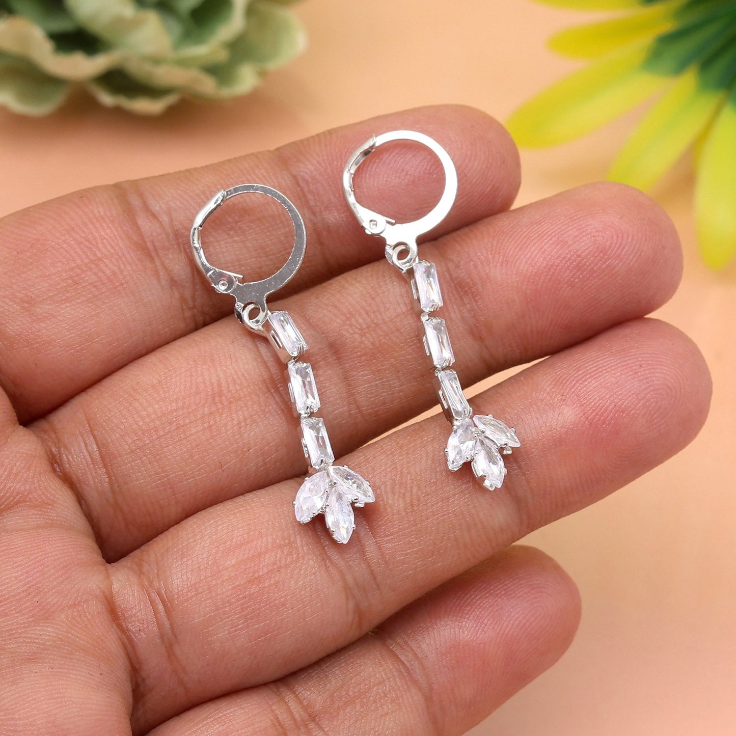 Explore Vintage Elegance With Silver Color Antique Stone Earrings Today
