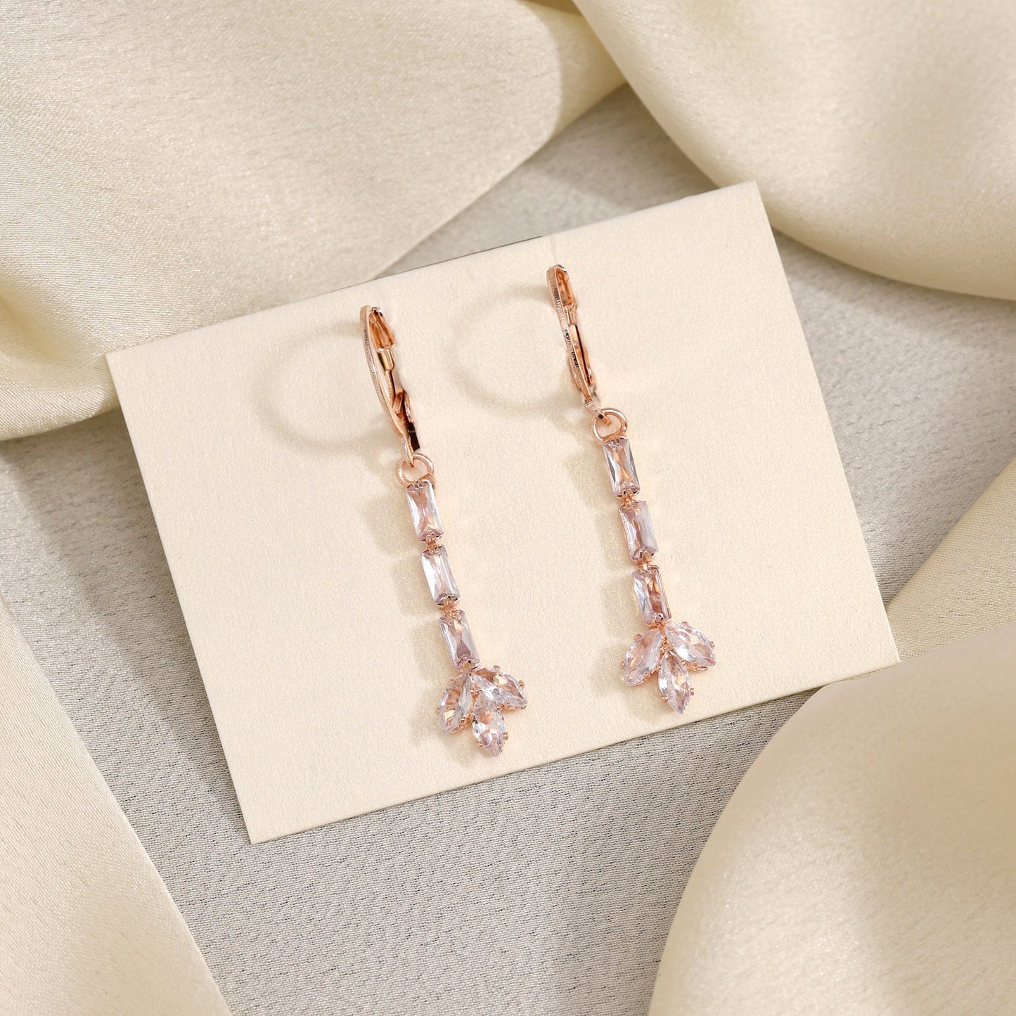 Ethereal White Color Antique Stone Earrings With Classic Design Motifs