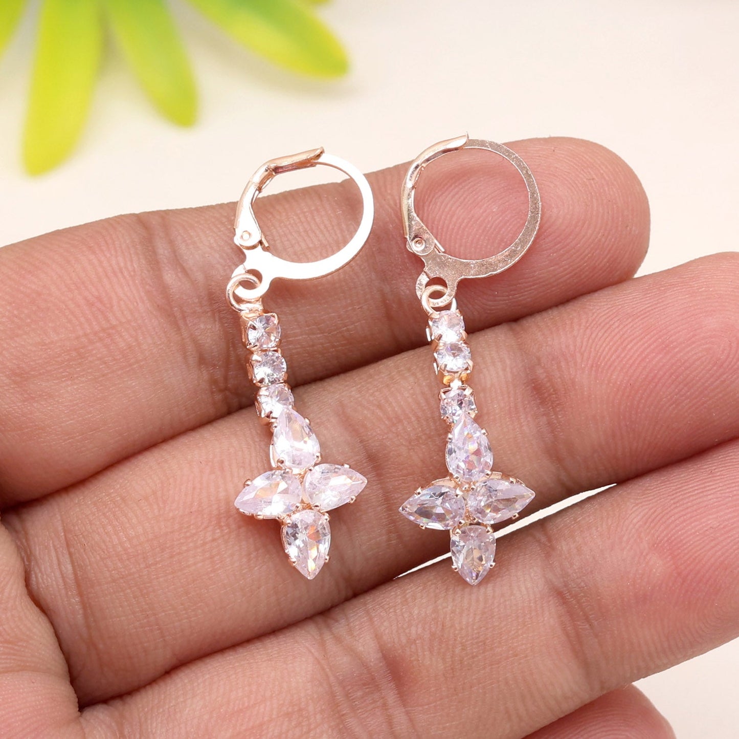 Embrace The Past With White Color Antique Stone Earrings In Vintage Design