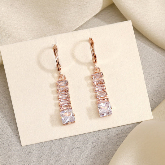 Glowing In Elegance: White Color Antique Stone Earrings With Lush Finish