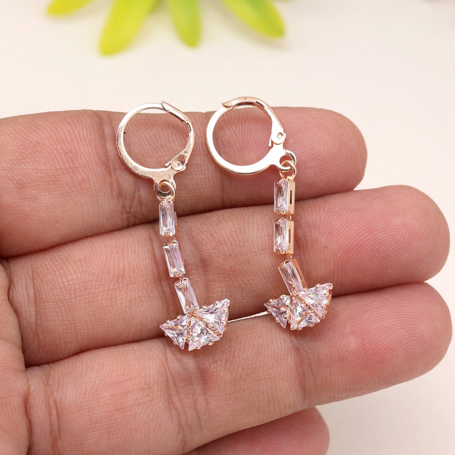 Stunning Detail In Every Pair Of White Color Antique Stone Earrings