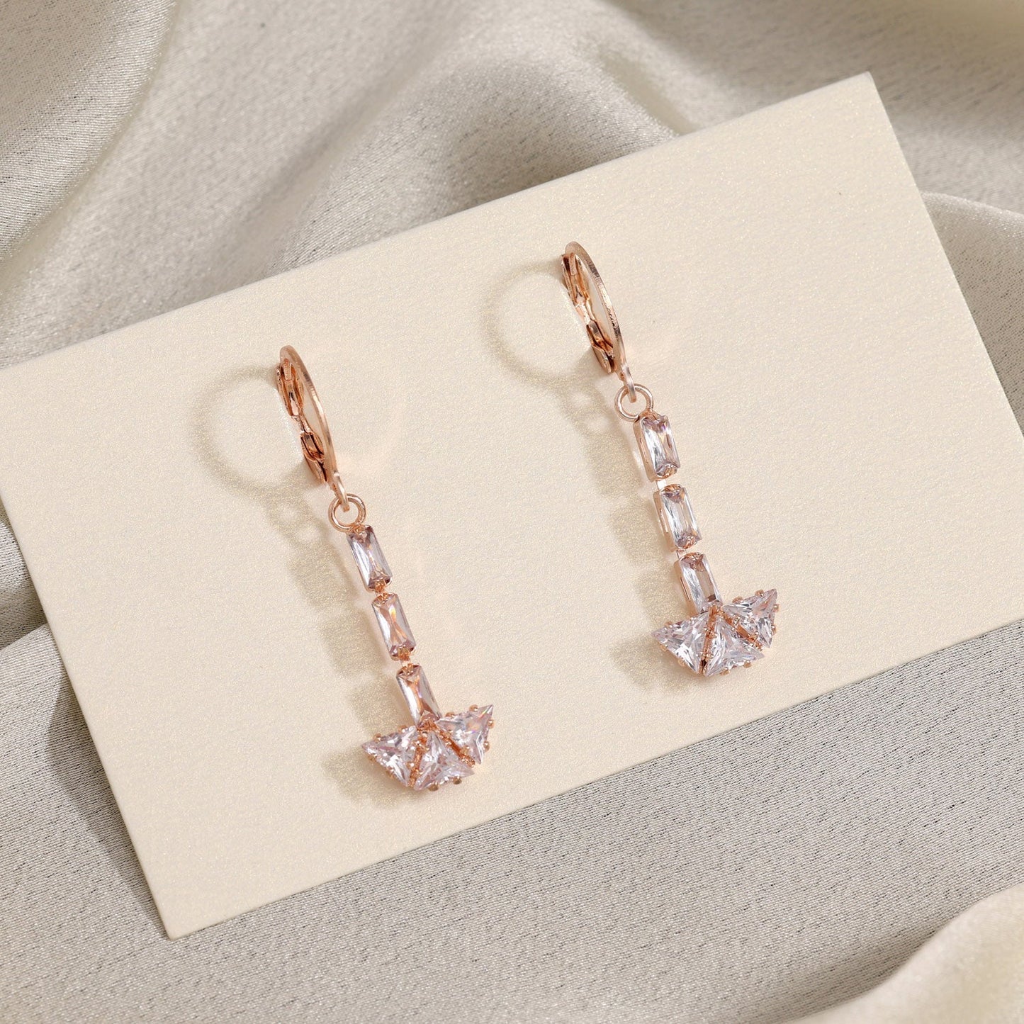 Stunning Detail In Every Pair Of White Color Antique Stone Earrings
