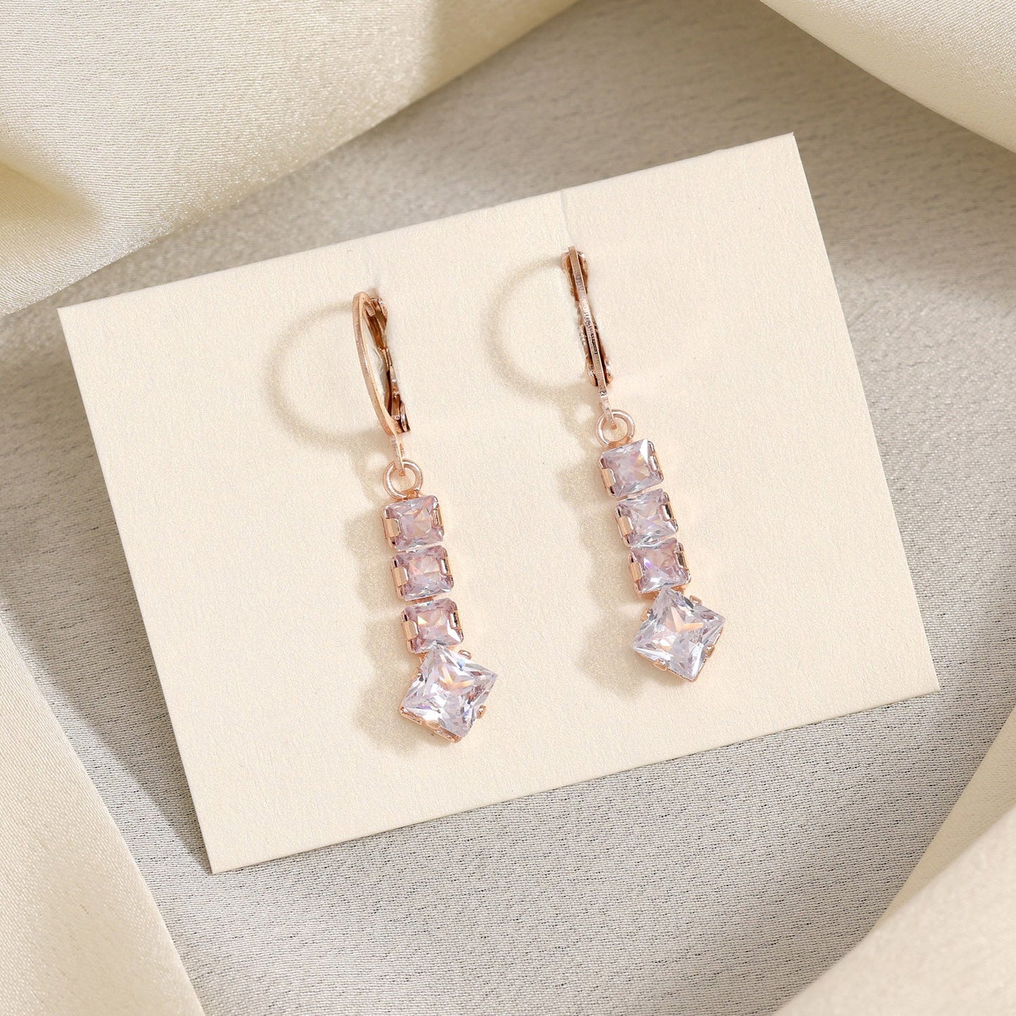 Crafted With Care: White Color Antique Stone Earrings With Elegant Accents