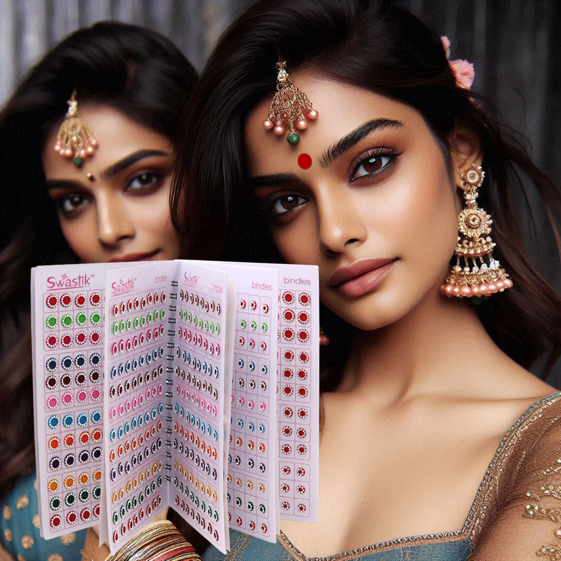Assorted Color Bindi Book For Women & Girls- Total Pieces- 960 (BND253CMB)