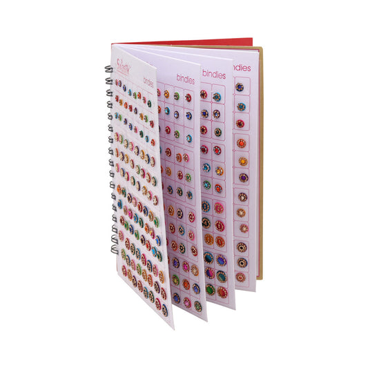 Assorted Color Bindi Book For Women & Girls- Total Pieces- 480 (BND254CMB)