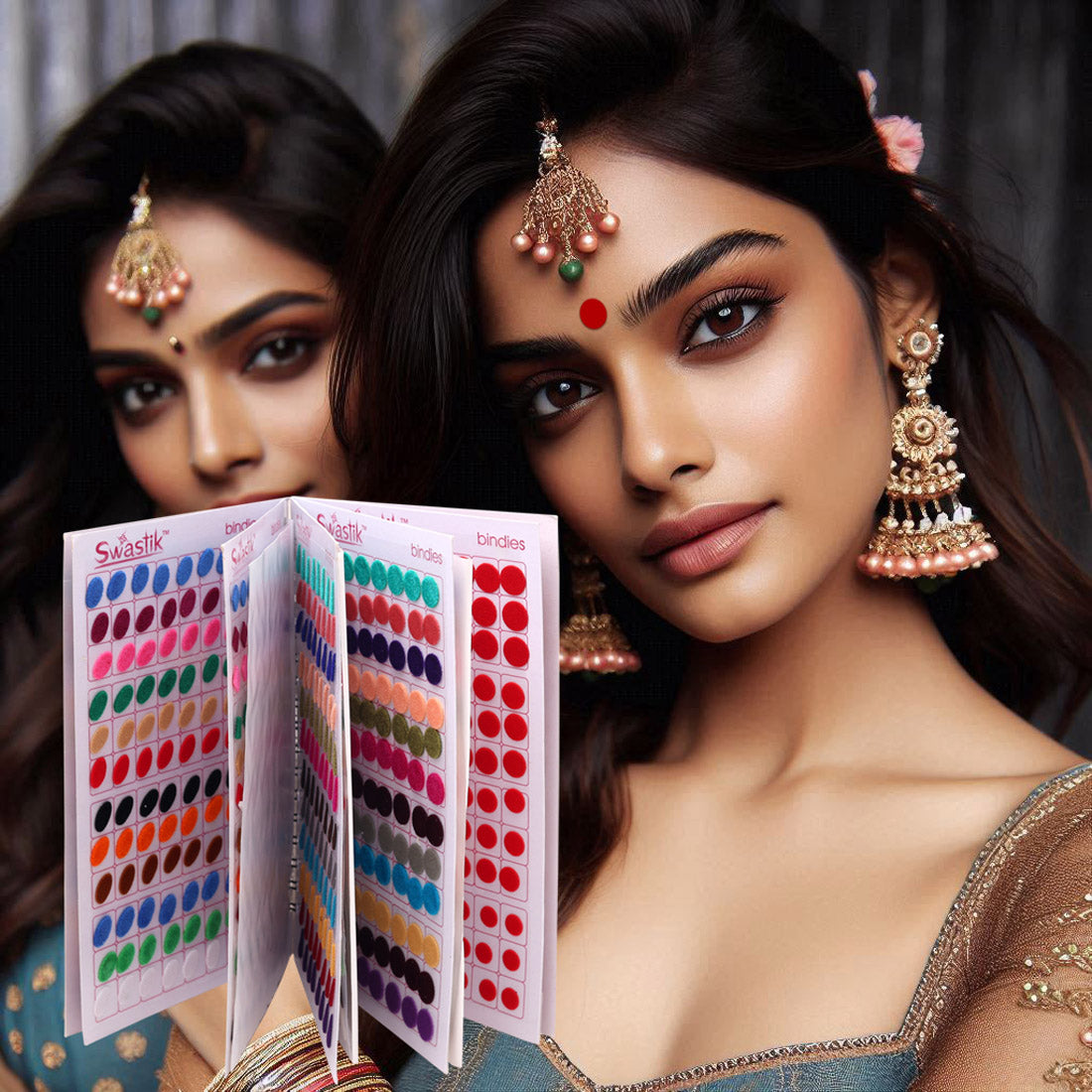 Assorted Color Plain Bindi Book For Women & Girls- Total Pieces- 960 (BND260CMB)