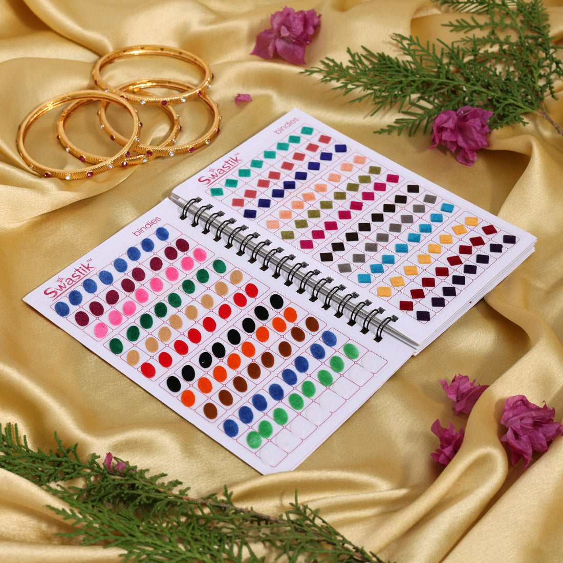 Assorted Color Plain Bindi Book For Women & Girls- Total Pieces- 960 (BND260CMB)