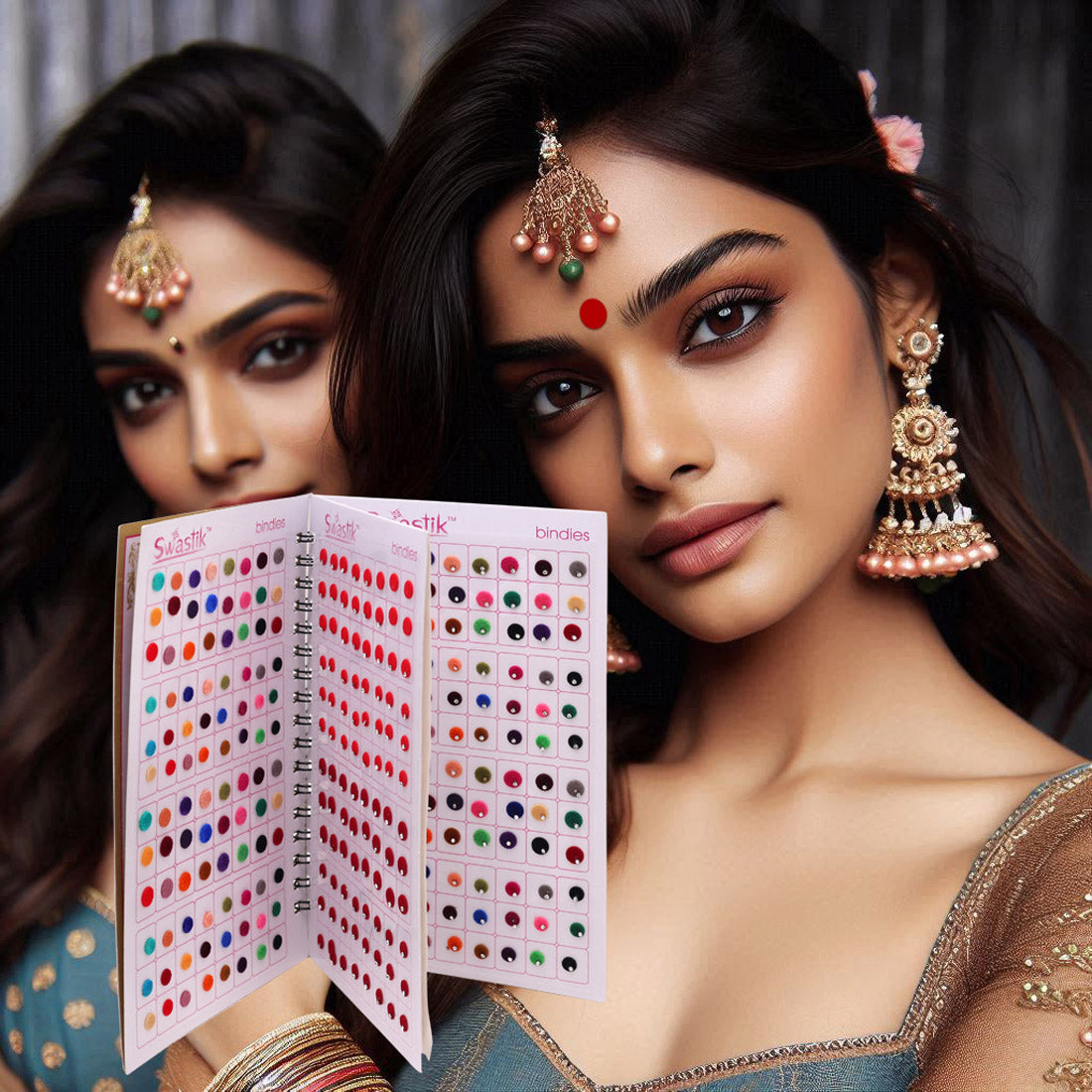 Assorted Color Bindi Book For Women & Girls- Total Pieces- 576 (BND263CMB)