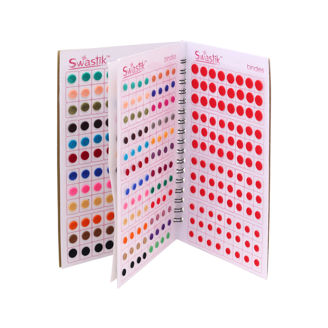 Assorted Color Plain Bindi Book For Women & Girls- Total Pieces- 576 (BND268CMB)
