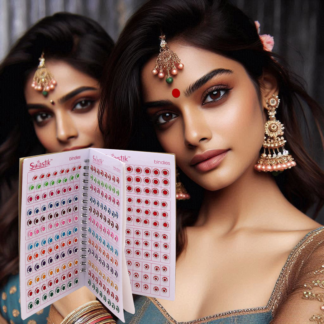 Assorted Color Bindi Book For Women & Girls- Total Pieces- 576 (BND271CMB)