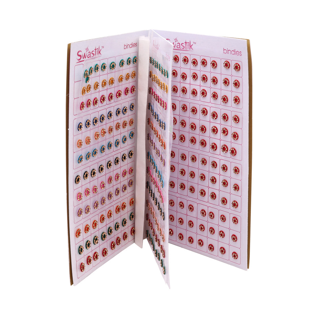 Assorted Color Bindi Book For Women & Girls- Total Pieces- 576 (BND273CMB)
