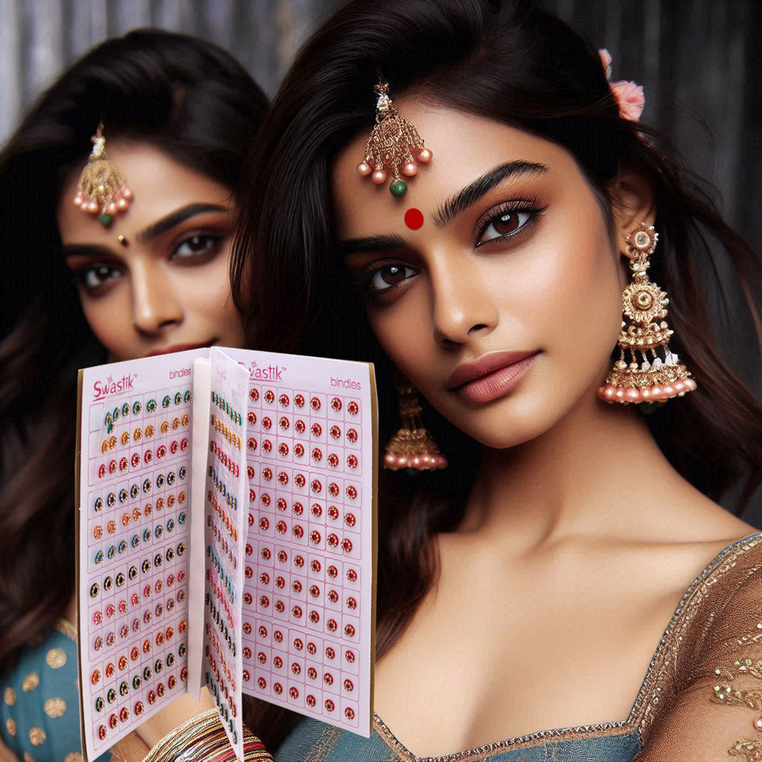 Assorted Color Bindi Book For Women & Girls- Total Pieces- 576 (BND273CMB)