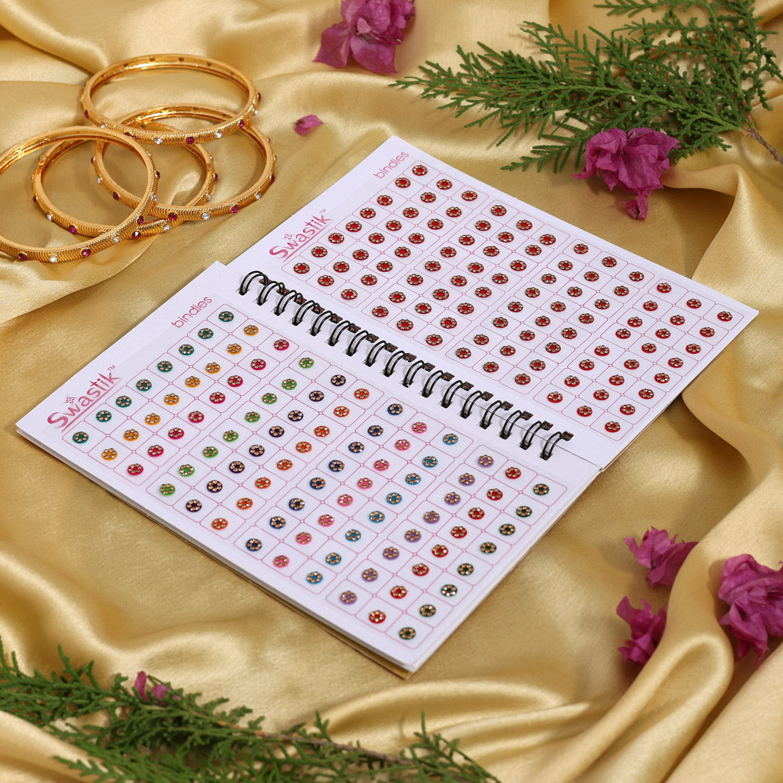 Assorted Color Bindi Book For Women & Girls- Total Pieces- 576 (BND273CMB)