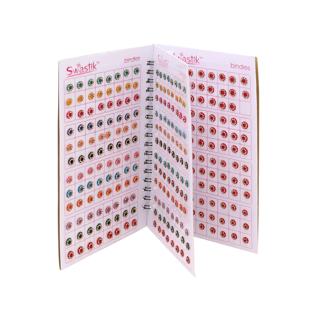 Assorted Color Bindi Book For Women & Girls- Total Pieces- 576 (BND274CMB)