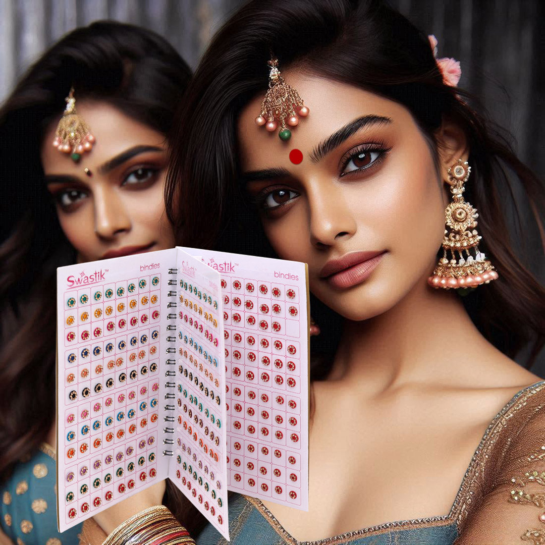 Assorted Color Bindi Book For Women & Girls- Total Pieces- 576 (BND274CMB)