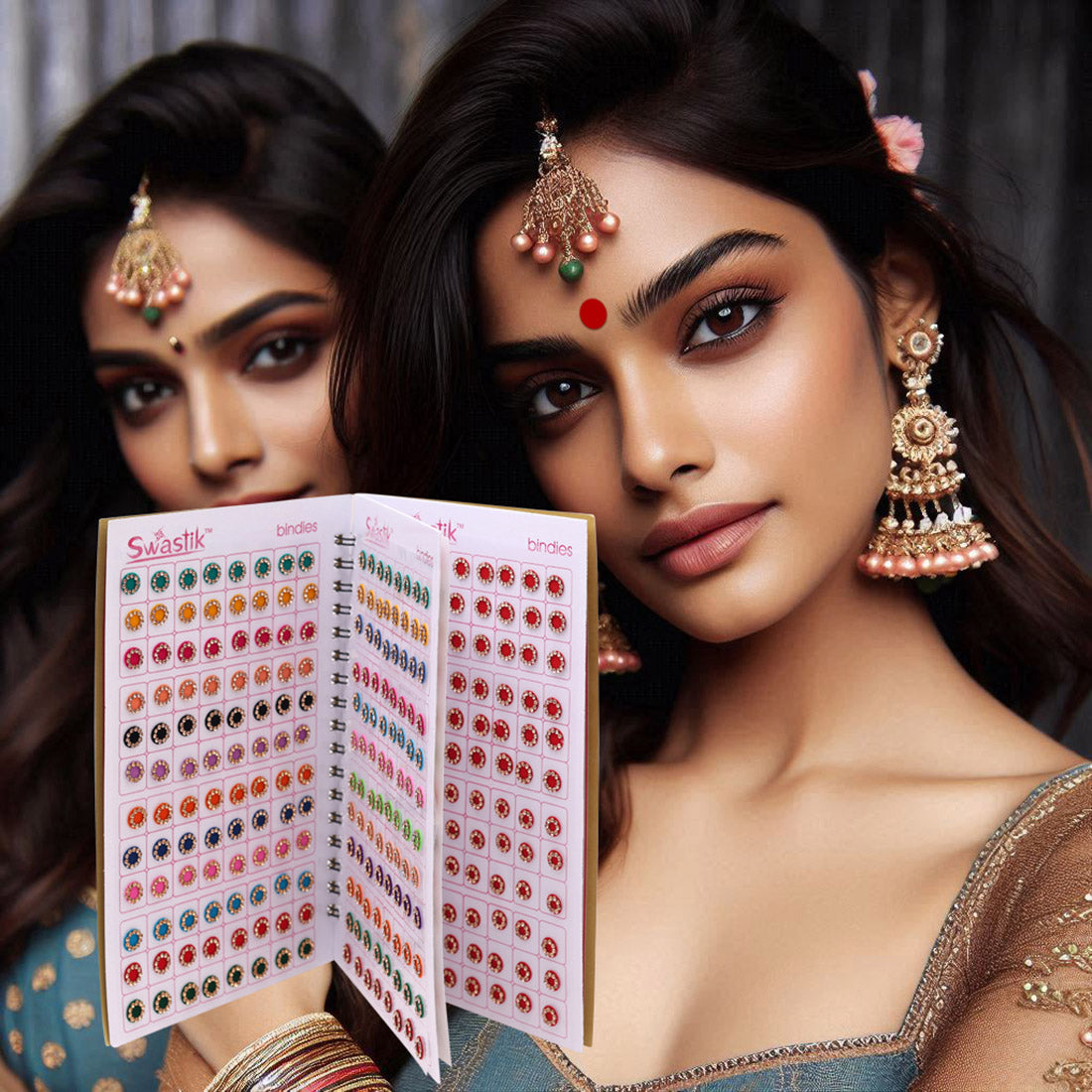 Assorted Color Bindi Book For Women & Girls- Total Pieces- 576 (BND275CMB)