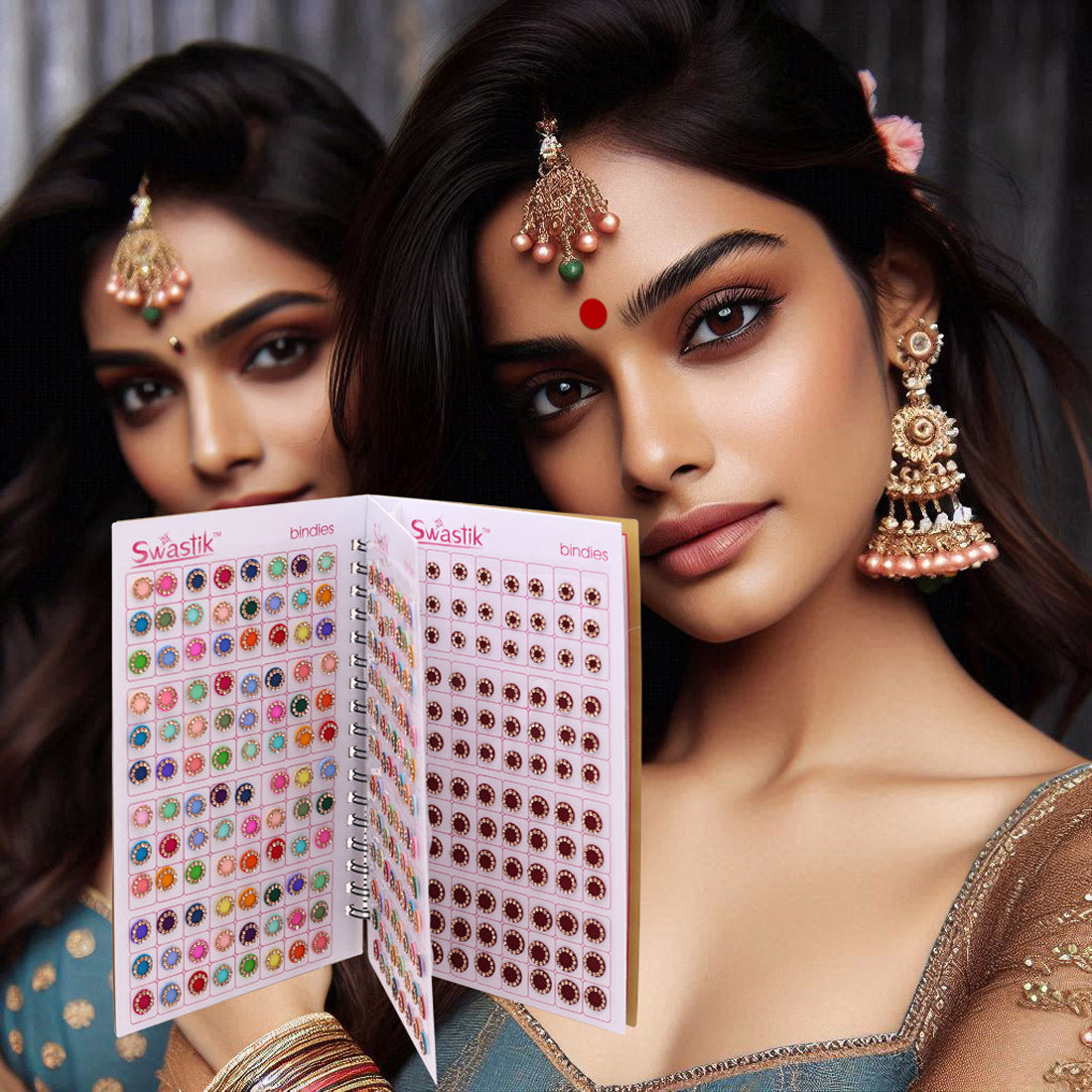 Assorted Color Bindi Book For Women & Girls- Total Pieces- 576 (BND276CMB)