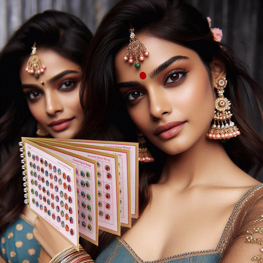 Assorted Color Bindi Book For Women & Girls- Total Pieces- 360 (BND277CMB)